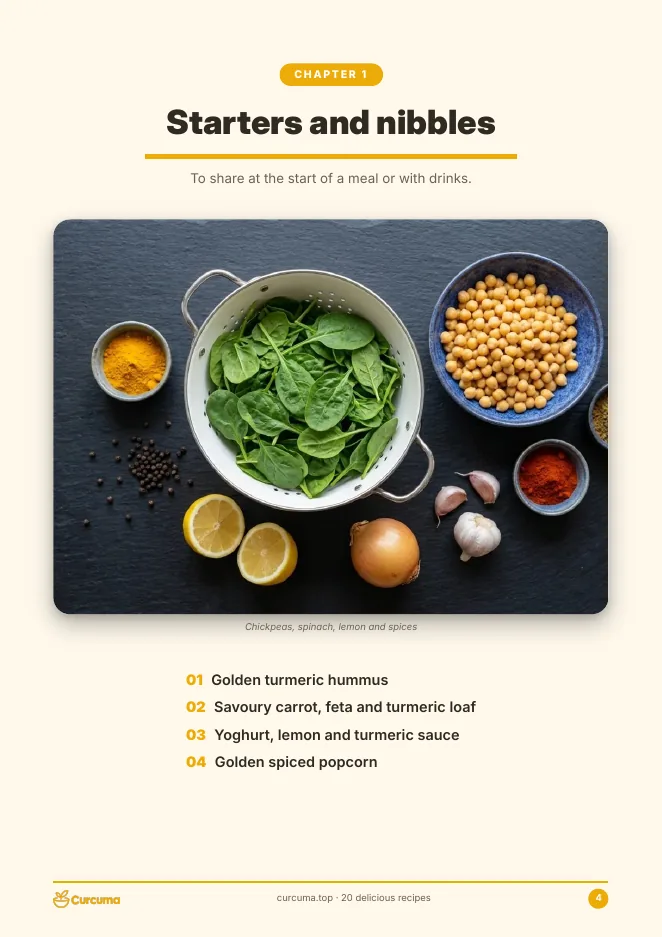 Preview of the ebook: opening page of the chapter Starters and nibbles